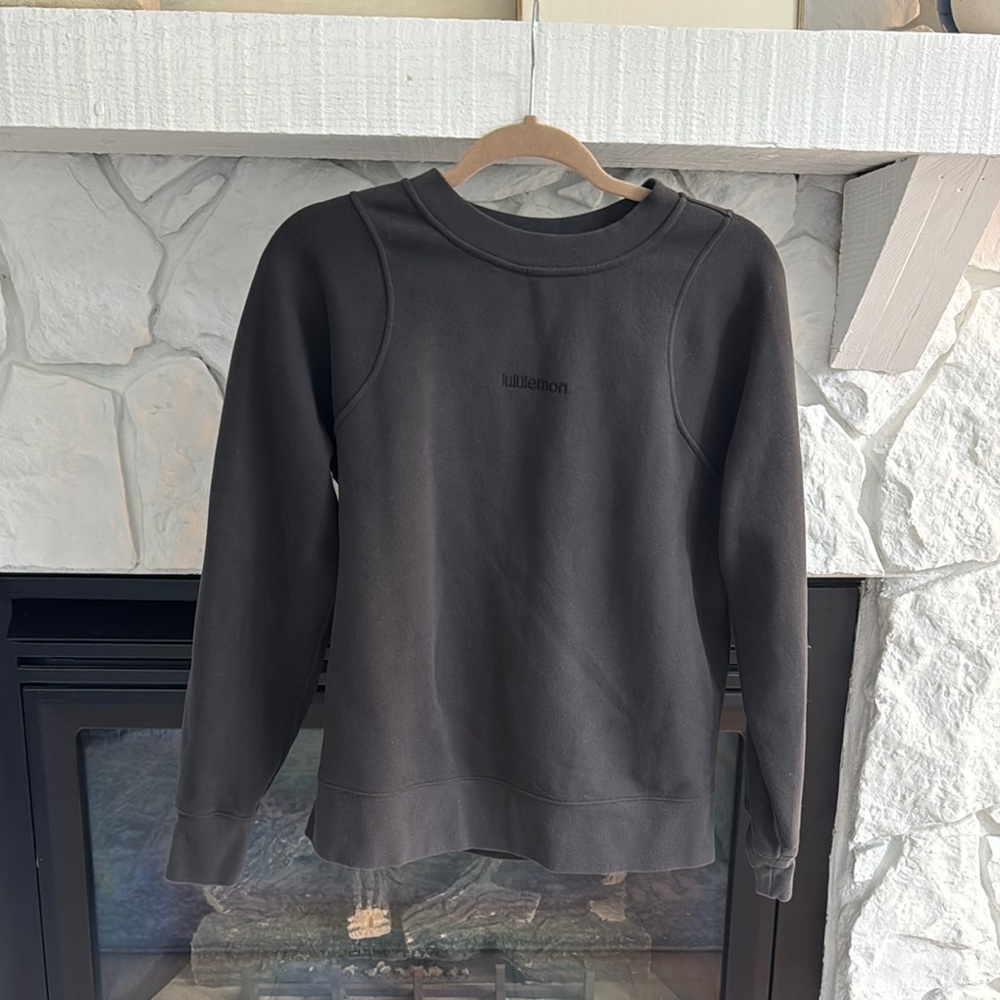 Lululemon Charcoal Gray Crewneck Sweatshirt